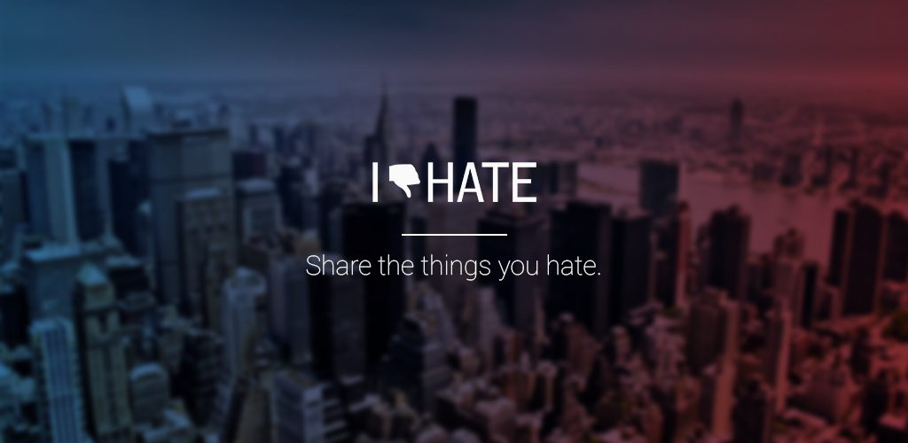 A Social Network For Haters? Why Not?